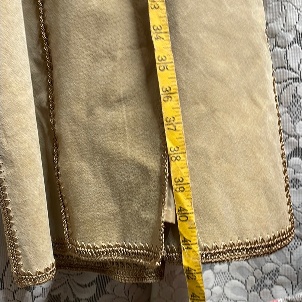 70's Vintage suede leather jacket. Boho style in pristine condition. - Picture 5 of 8